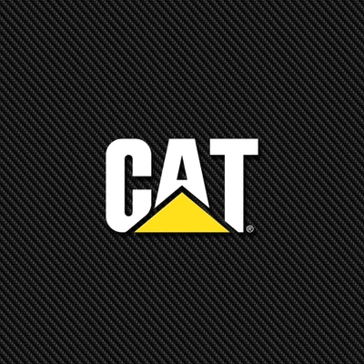 Emblema CAT com triângulo amarelo em fundo preto