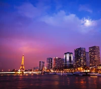 night, paris wallpaper