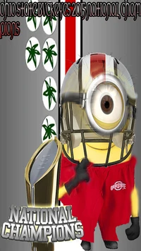 Minion célébrant le championnat national des Ohio State Buckeyes 2015