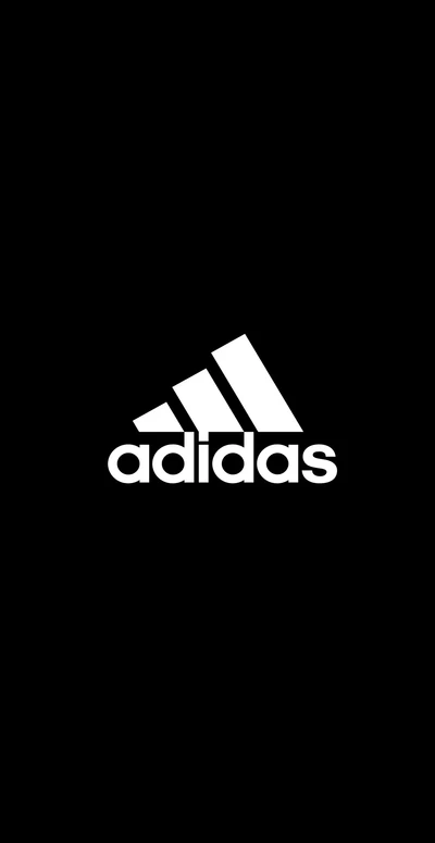 Logo Adidas sur fond noir