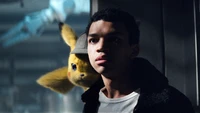 Tim Goodman e Detetive Pikachu em um momento de descoberta