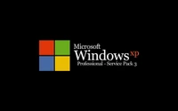 Logo de Microsoft Windows XP avec branding Service Pack 3