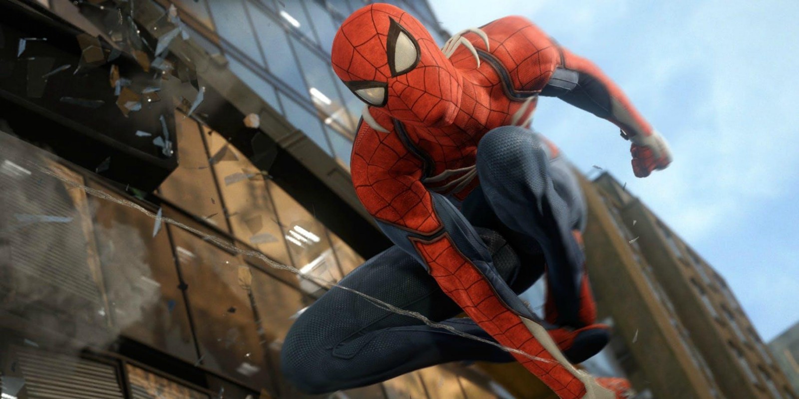 Скачать обои spider man, игры инсомниак, insomniac games, супергерой, видеоигры