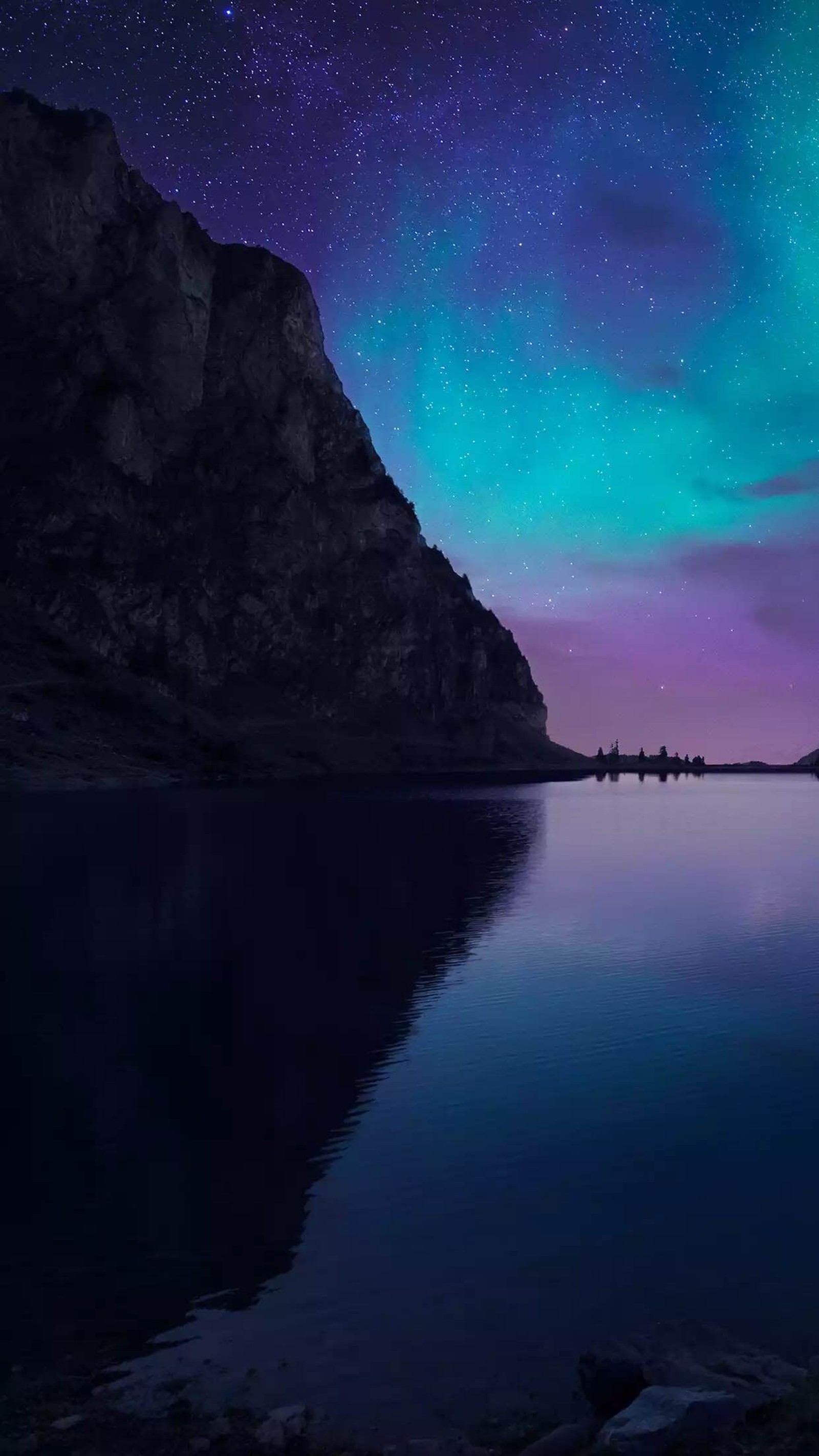 Lade blau, natur, aurora, licht, nacht Hintergrund herunter