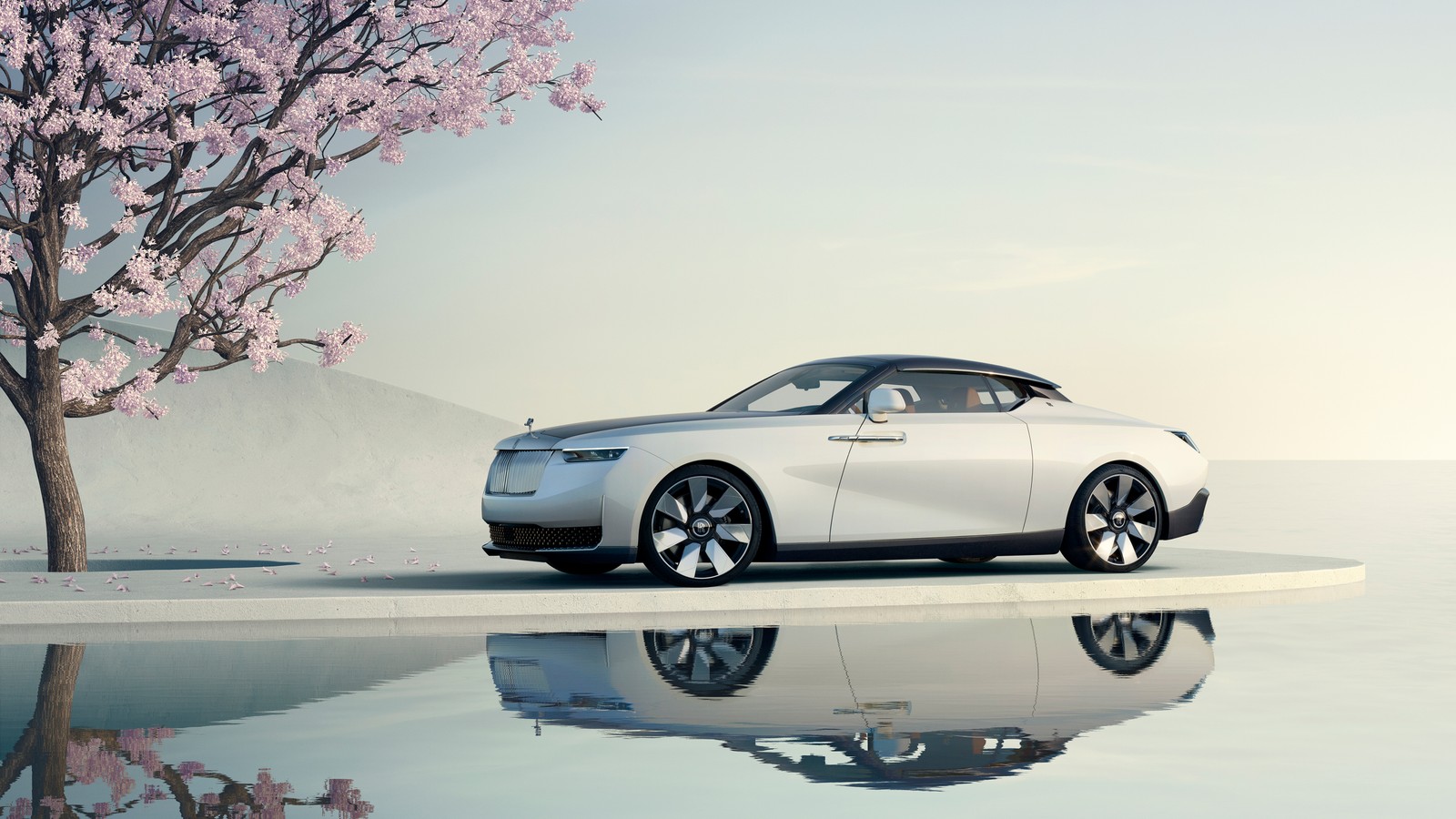 Descargar fondo de pantalla rolls royce arcadia droptail, 2024, 5k, coche exótico, sakura