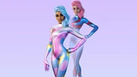 Skin Fortnite Battle Royale vibrant : tenue MVP de la fête