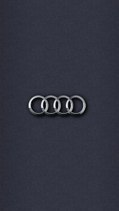 Logotipo da Audi em um fundo escuro