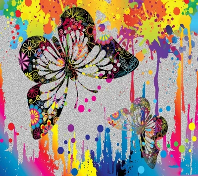 papillons, coloré