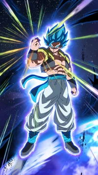 Gogeta in Super Saiyan Blue Form: A Cosmic Power Unleashed