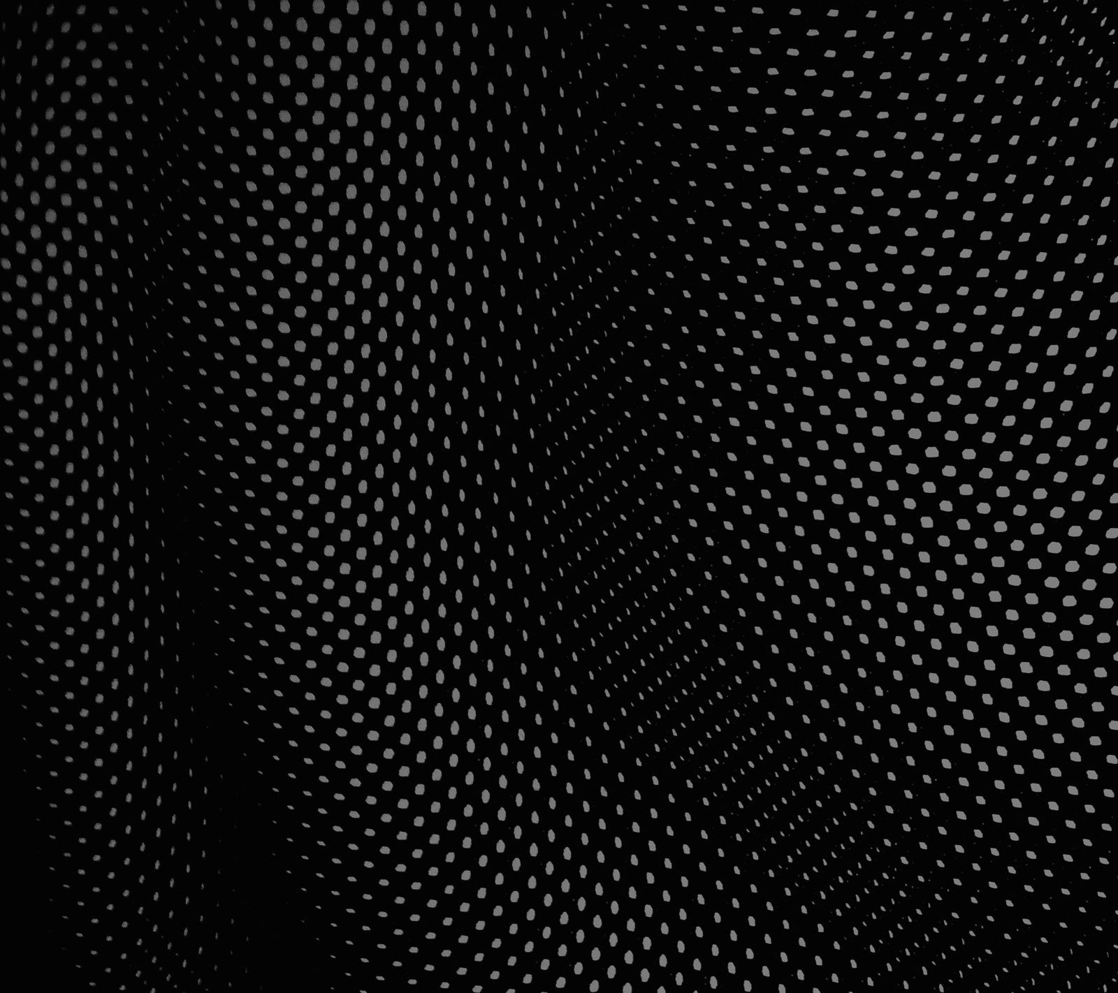 A black and white photo of a black background with a pattern (3d, black, clean, dark, dots)