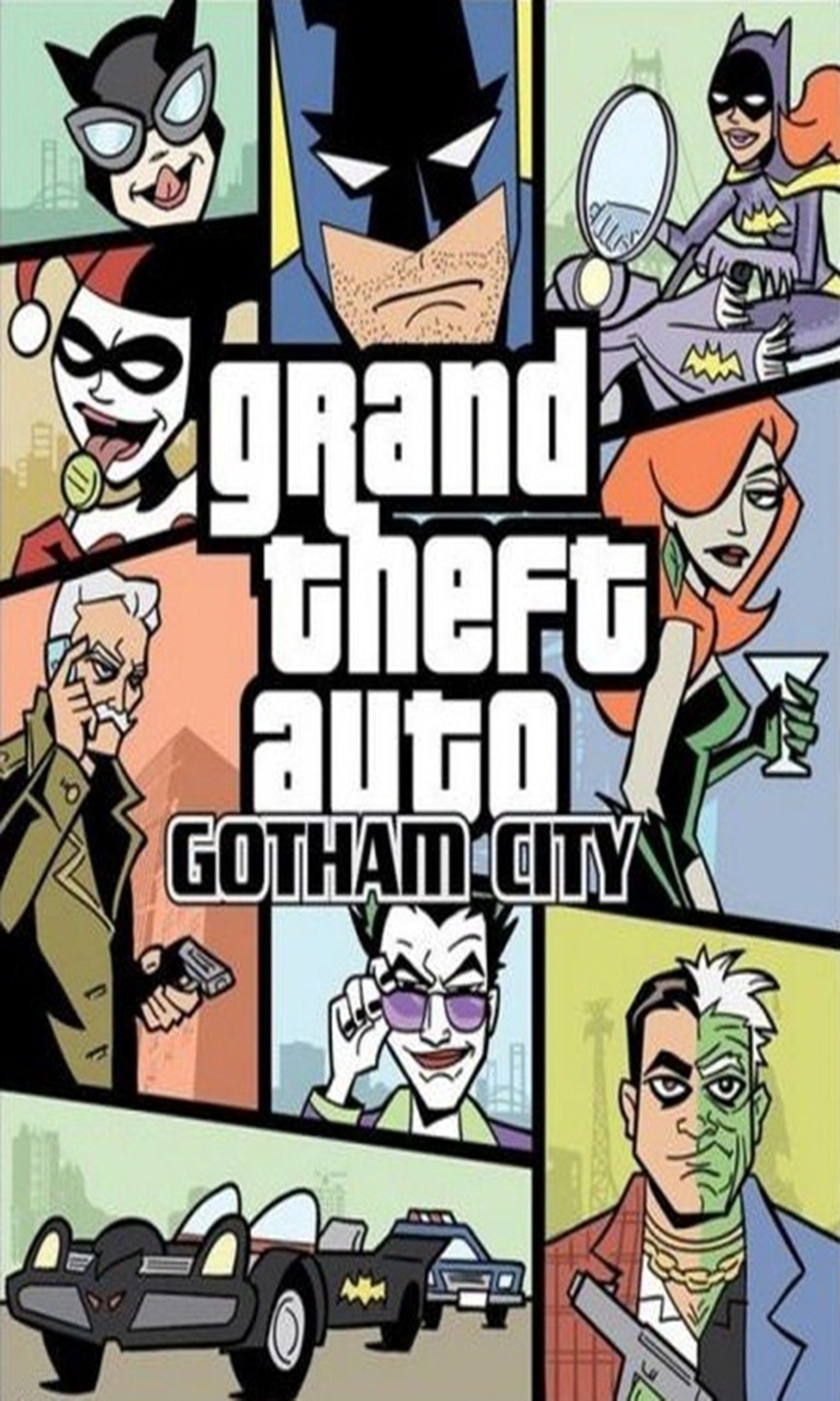 Grand theft auto - la série complète (batman, ville, comédie, drôle, gotham)