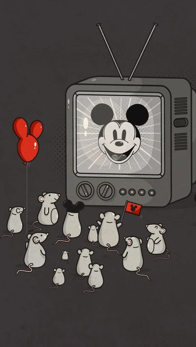 ratones, mickey mouse, televisión