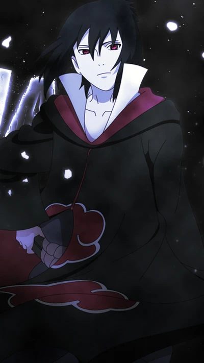 anime, sasuke, sharingan, uchiha