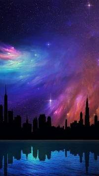 abstract, awesome, colors, cool, galaxy city