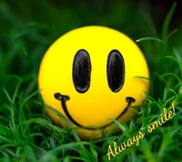 always, ball, smile, smiley, yellow