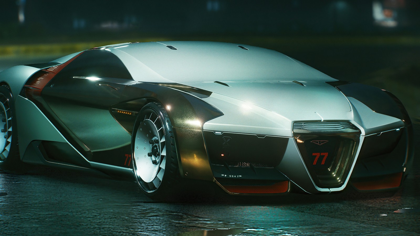 Descargar fondo de pantalla cyberpunk 2077, videojuego, hipercoche, coche, rayfield caliburn