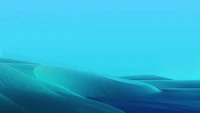 Cyan Desert Landscape Background for Samsung Devices