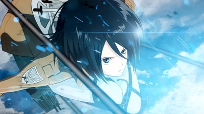 mikasa ackerman, shingeki no kyojin, attack on titan, anime, 4k hintergrund