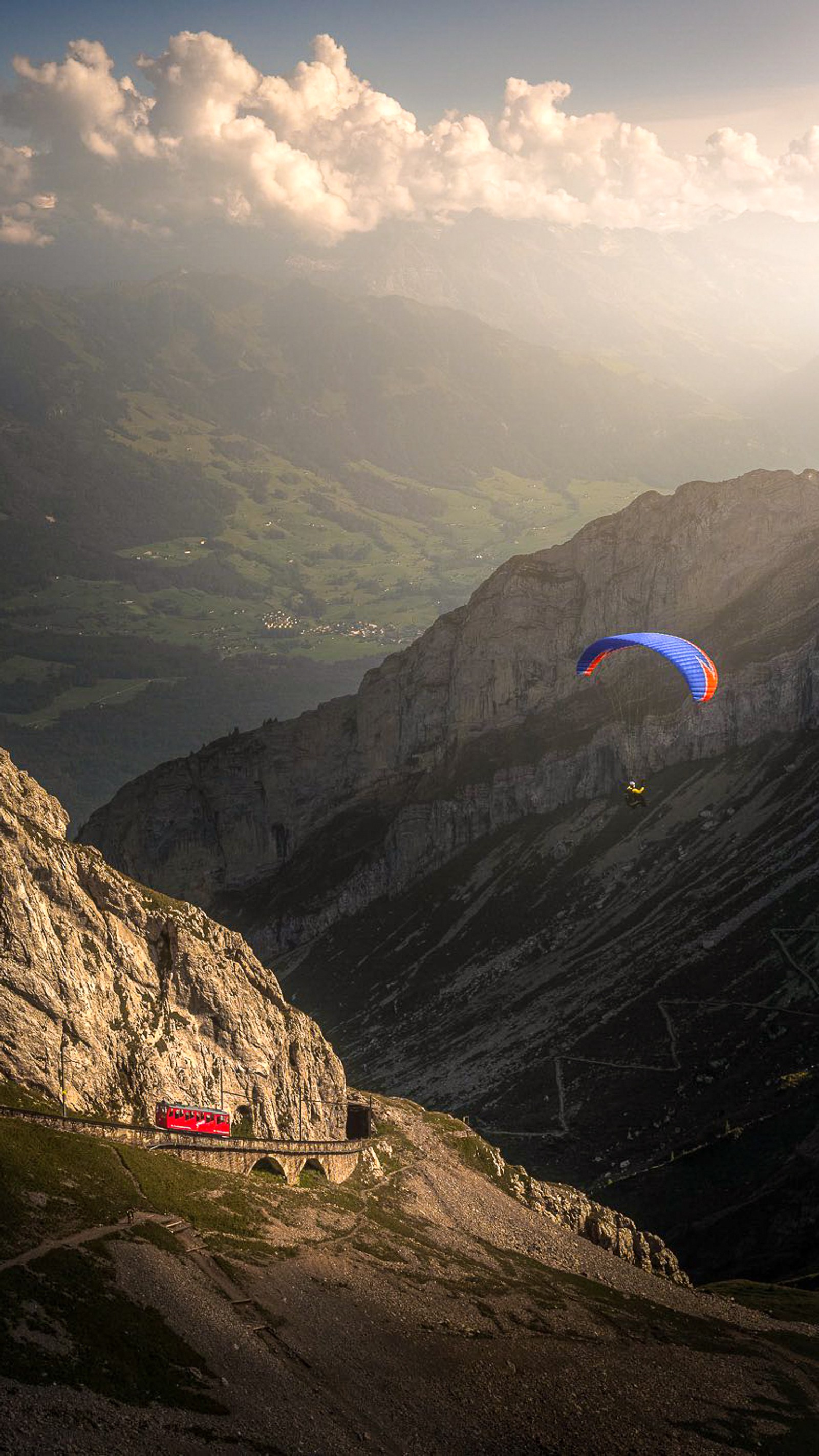 Descargar fondo de pantalla alpes, distrito de los lagos, lake district, nube, montaña