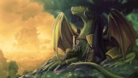 dragon, mythology, mythical creature, art, creative arts wallpaper