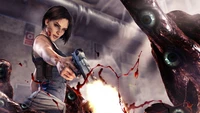 Jill Valentine em ação—Cena de batalha de Resident Evil 3 Remake