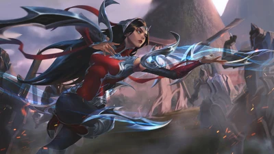 Irelia in Aktion: Die Klingen Tänzerin von League of Legends