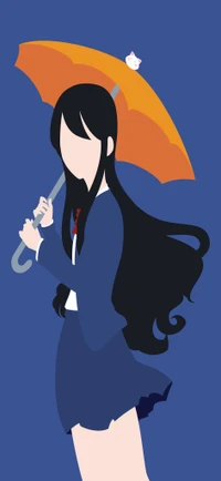 cartoon, gesture, umbrella, art, electric blue wallpaper