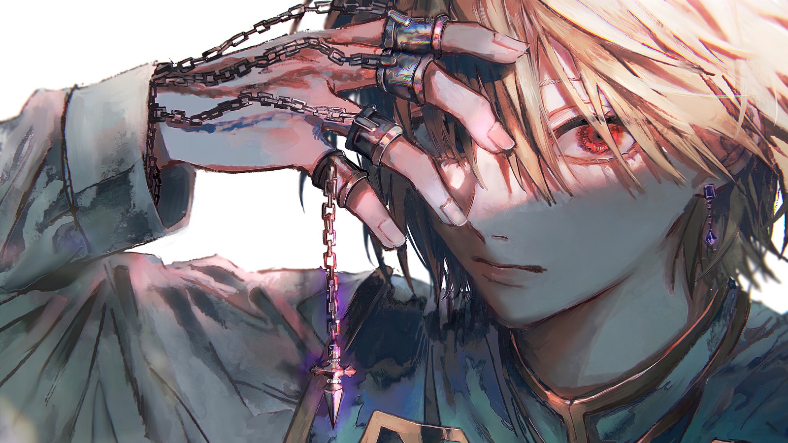 Anime, anime-junge, anime-kunst, anime, anime-mädchen, anime, anime, anime-kunst (kurapika, scharlachrote augen, rote augen, hunter x hunter, anime)