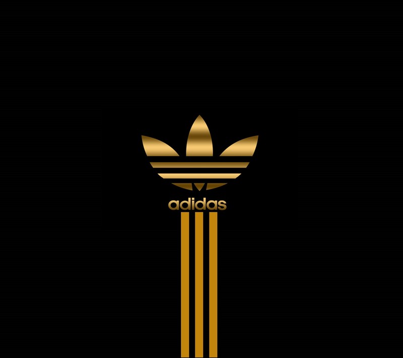 Логотип adidas на черном фоне (логотип)