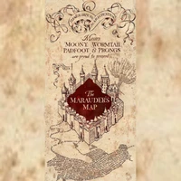 O Mapa dos Marotos: Um Guia Mágico para Hogwarts por Moony, Wormtail, Padfoot e Prongs