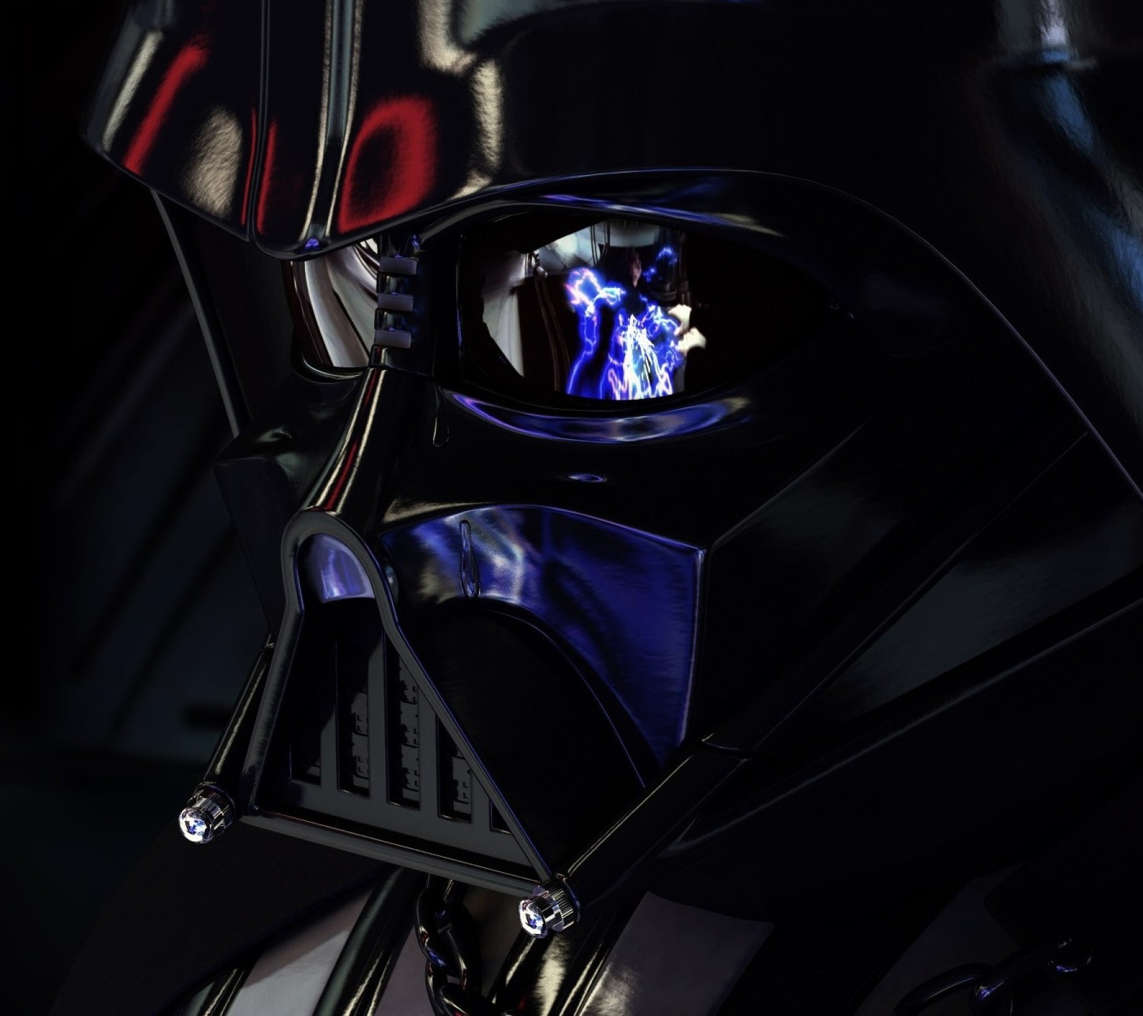 Um close em um capacete com o logotipo de star wars. (darth vader, star wars)