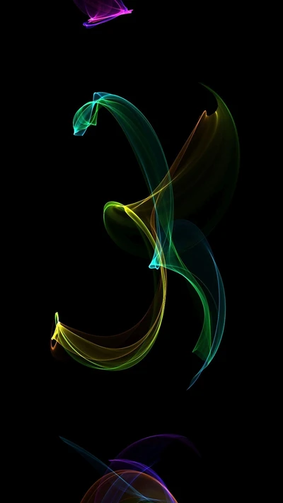 abstract, lights, swirl colorful