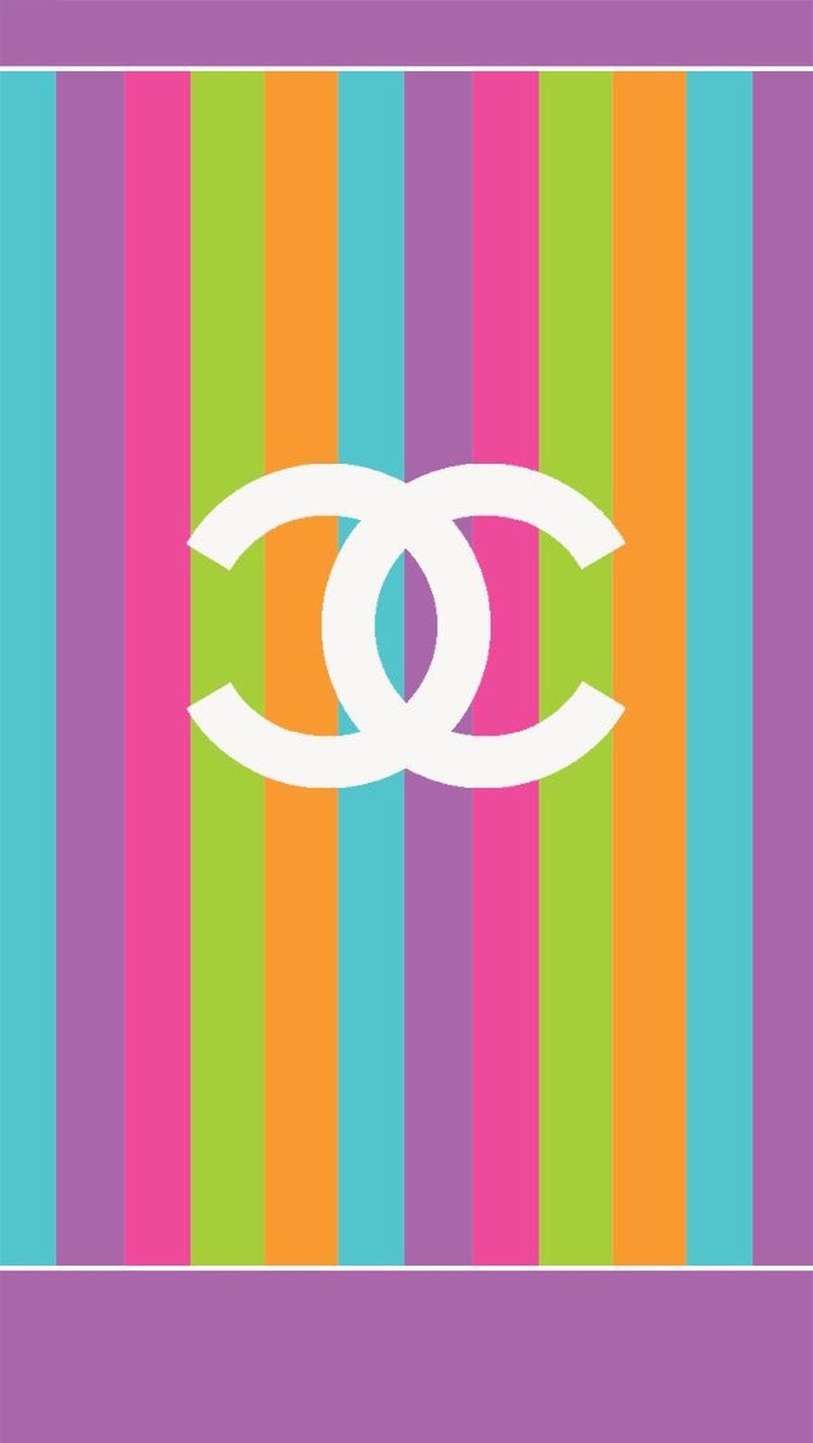 Une image colorée du logo chanel (chanel, logo)