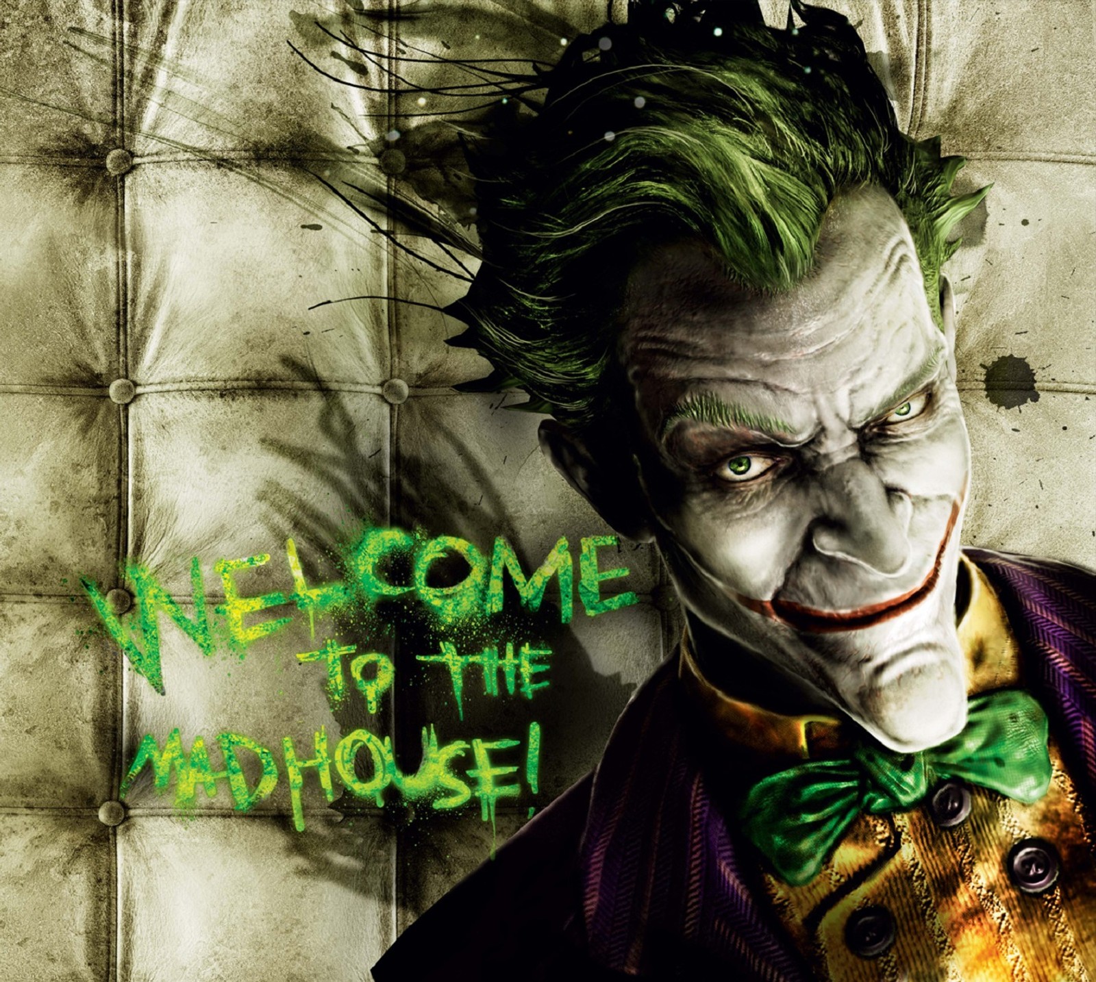 Скачать обои джокер, joker, welcome to the mad house