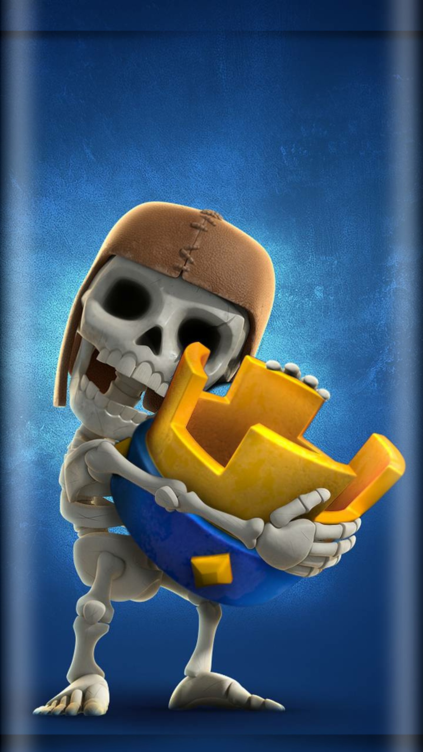 battle card, clash, games, royal, skeleton Download Wallpaper