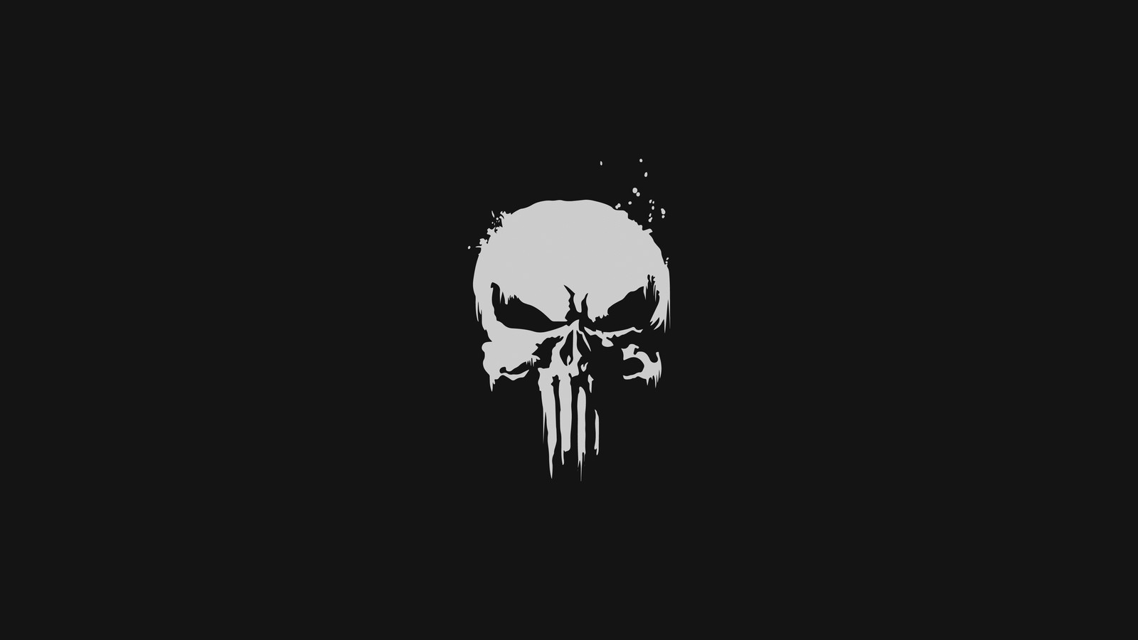 A black and white image of a skull on a dark background (skull, monochrome, illustration, graphic design, logo)