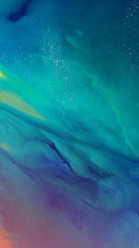 Vibrant Aqua Swirls: A Colorful Abstract Space Inspired User Interface