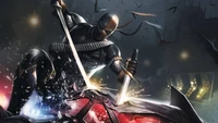 Deathstroke the Terminator: Master of Dual Swords in Epic Combat