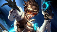 Tracer en acción: El ícono energético de Overwatch