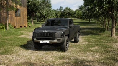 kia tasman single cab, 2025, пикап, машины, обои 4k