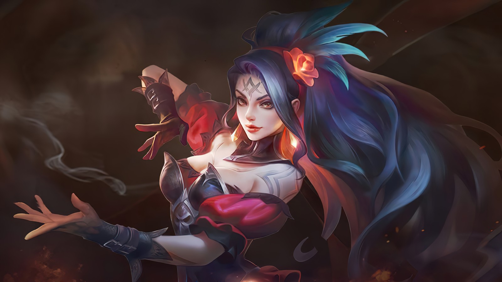 Скачать обои изумруд, blazing shadow, пылающие награды, mobile legends, bang bang