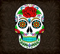 cool, mexican, skull