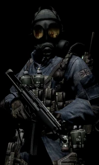 dark, gas, gun, mask, military