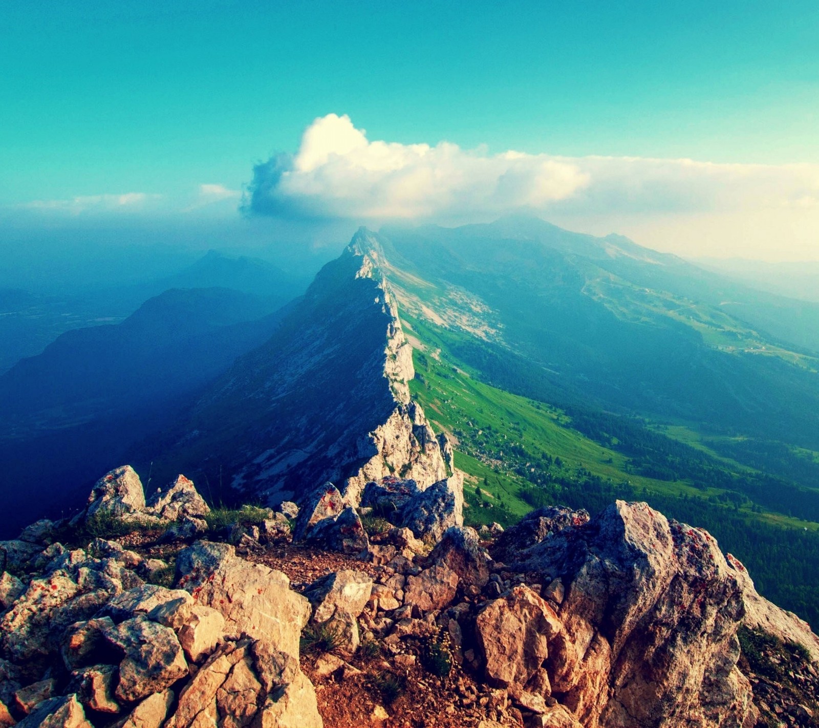 Lade wolken, berge, himmel, stein Hintergrund herunter