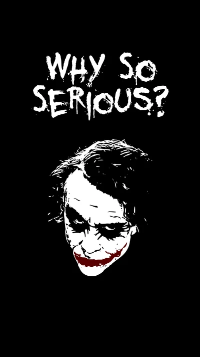 Joker Face Art: 'Why So Serious?'