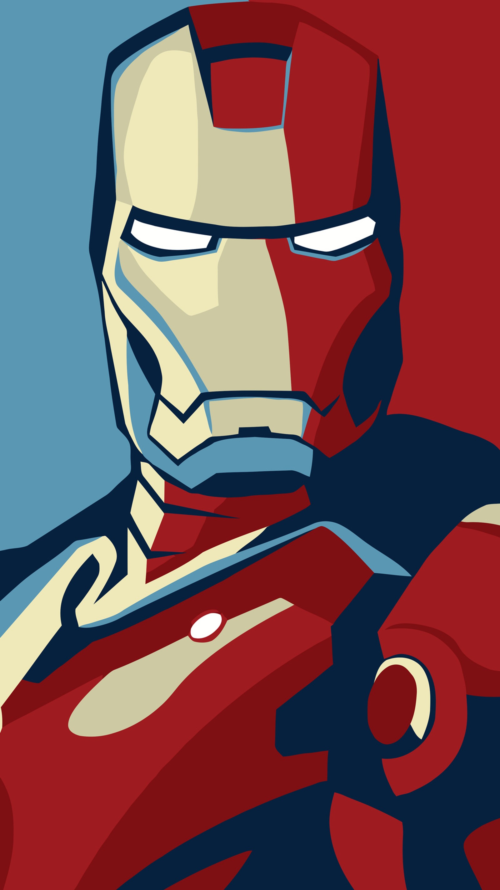 Ein cartoon-eisenmann mit rotem hintergrund (ironman, marvel, stark)