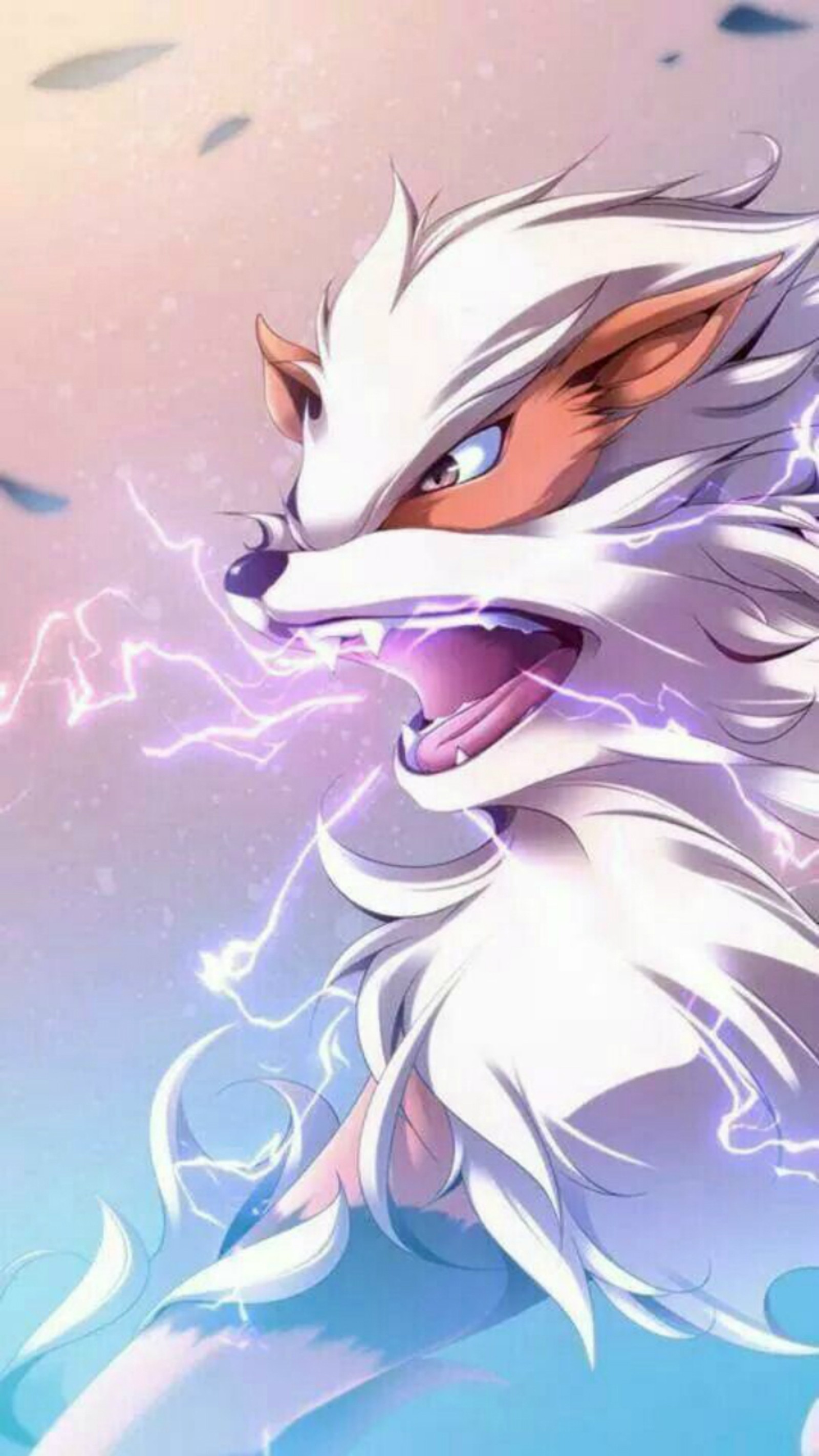 Téléchargez le fond d'écran arcanine, feu, pokémon, pokemon