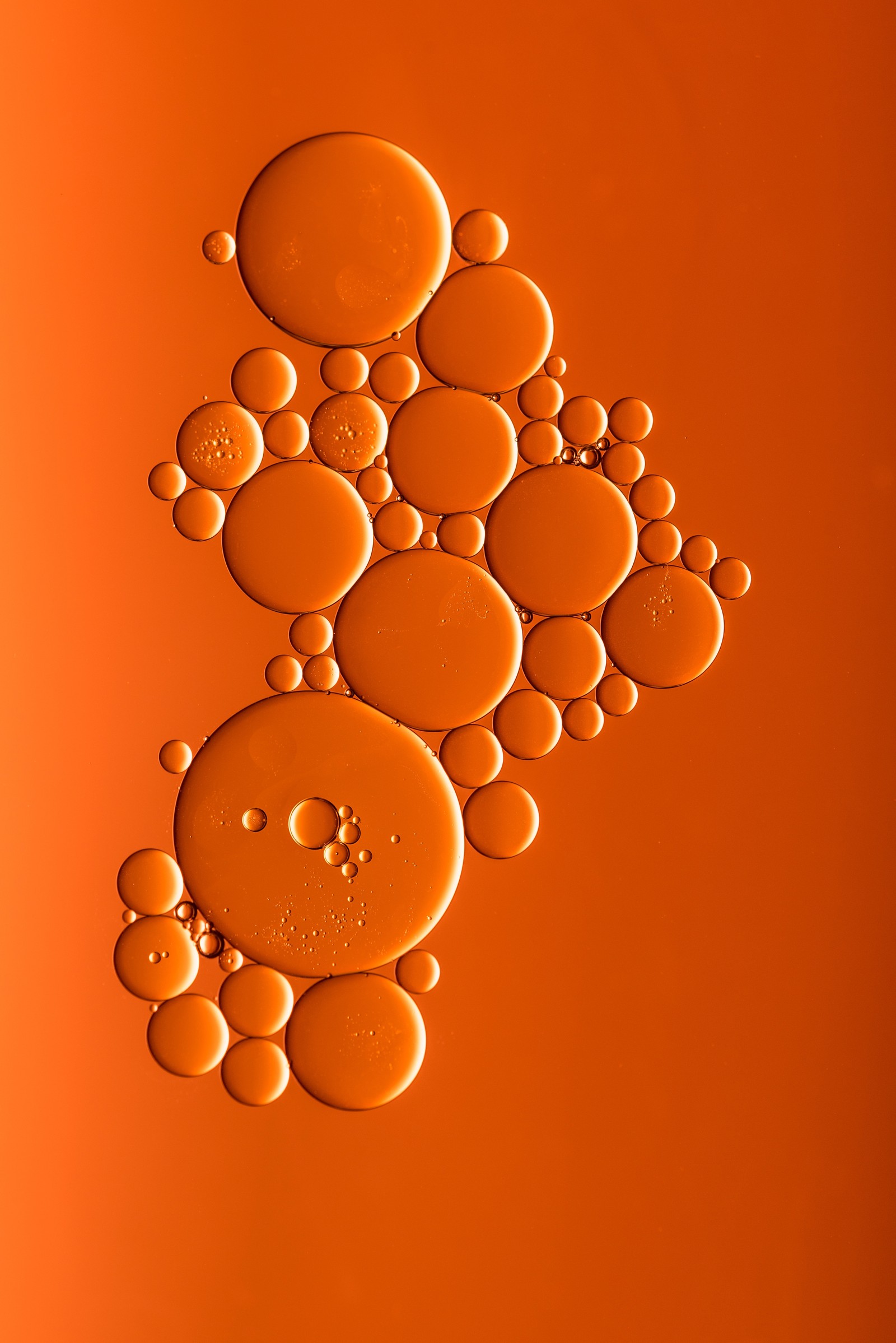 A close up of a cell phone with a lot of bubbles on it (color, abstract, newyear, newyou, zabstract)