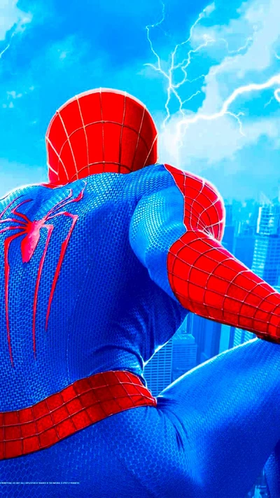 Spider-Man : Embrasser la tempête dans une skyline vibrante