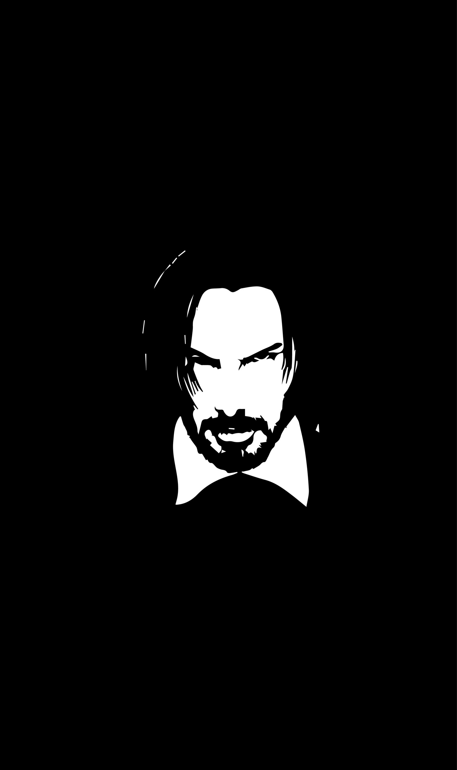 Image arafed d'un homme avec une barbe et une moustache (john wick, john wick 3, paramount films, keanu, keanu reeves)